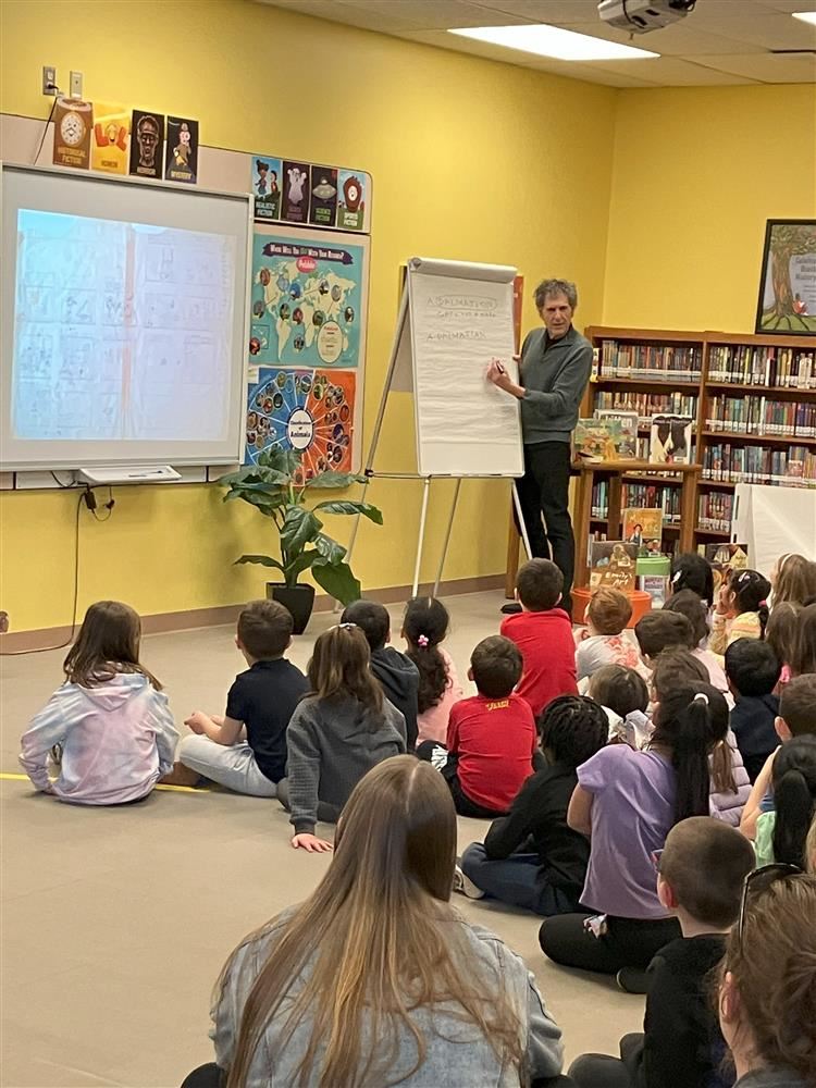  Students enjoyed a visit with author Peter Catalanott.  Thank you to our generous PTO!
